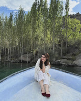 White Embroidered Trousers – Handmade Tarkashi Patti Work