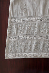 Miraaz- White Hand Embroidered Kurta